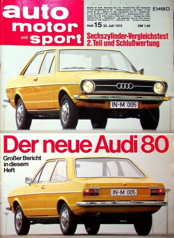 Deckblatt Auto Motor und Sport (15/1972)